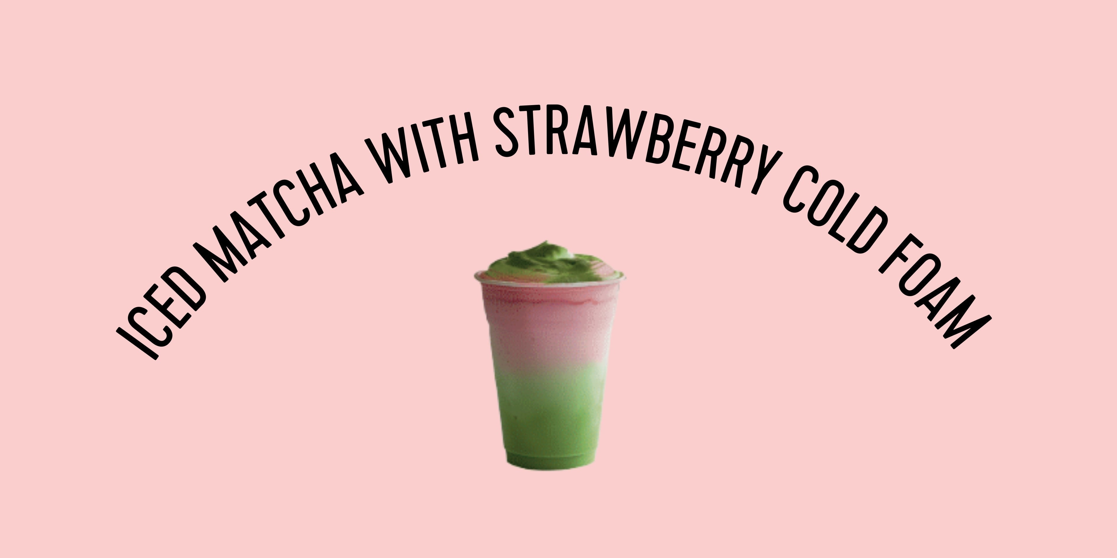 St Remio's Iced Matcha with Strawberry Cold Foam Recipe
