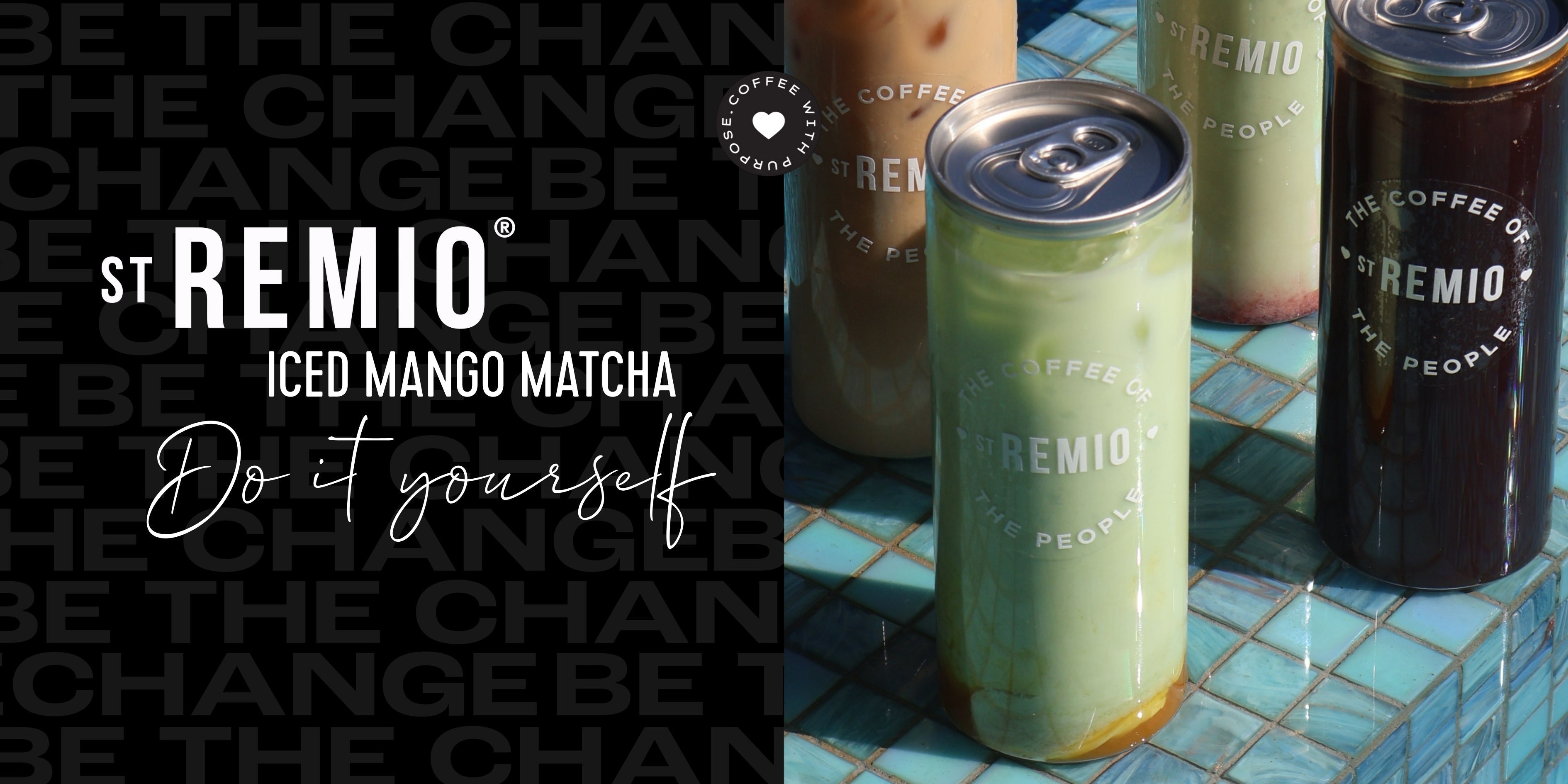 St Remio's Mango Iced Matcha