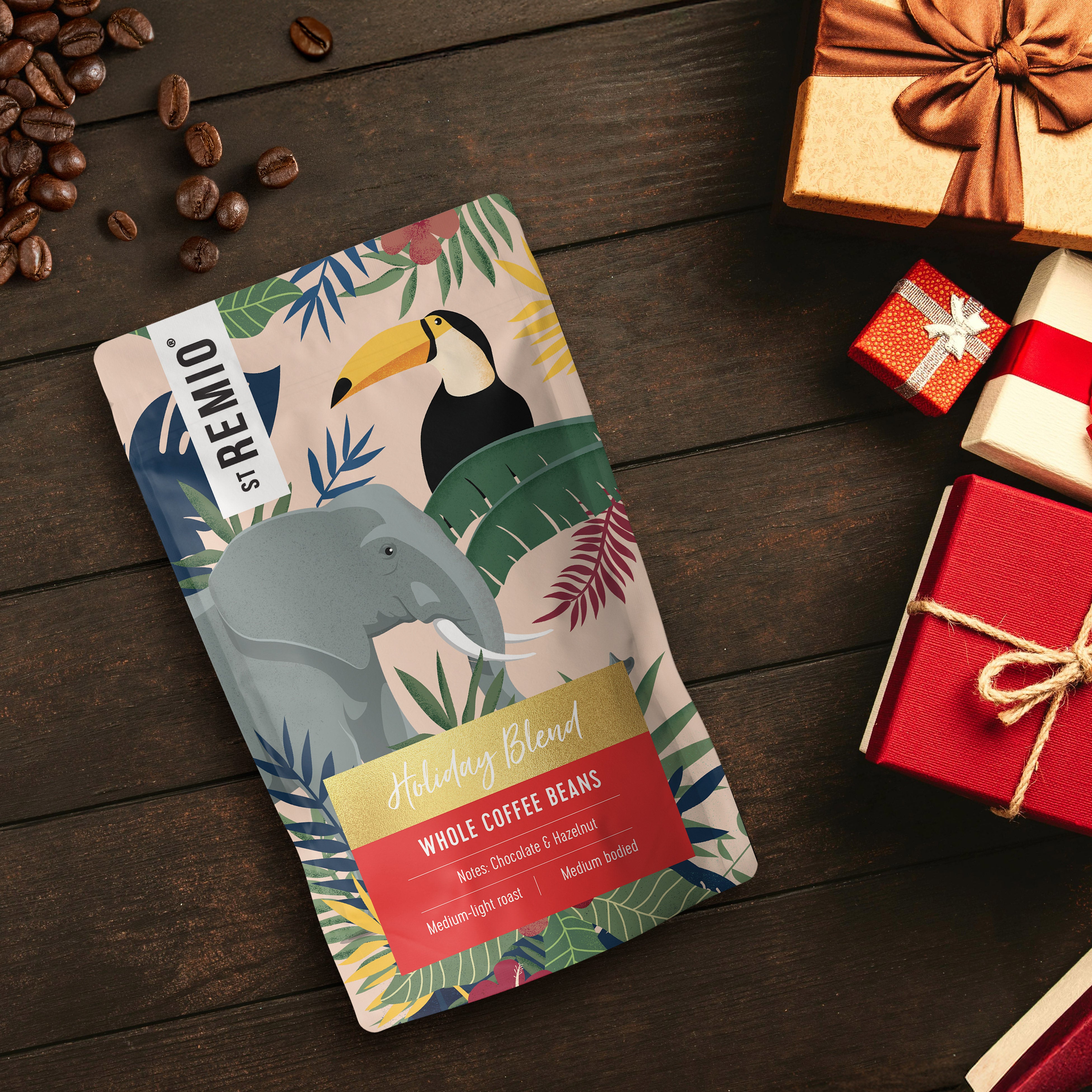 HOLIDAY BLEND – 250g Whole bean Café Blend