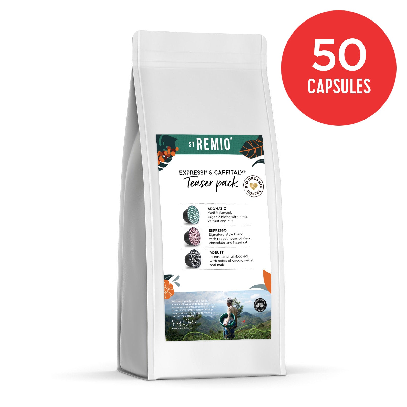 Expressi®* / Caffitaly®* Bio-Organic Teaser Packs