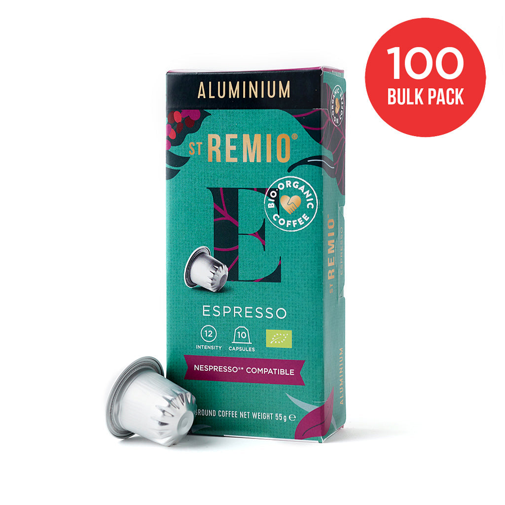 ESPRESSO - Nespresso®* Organic Aluminium Compatible Capsules x 100 Pack
