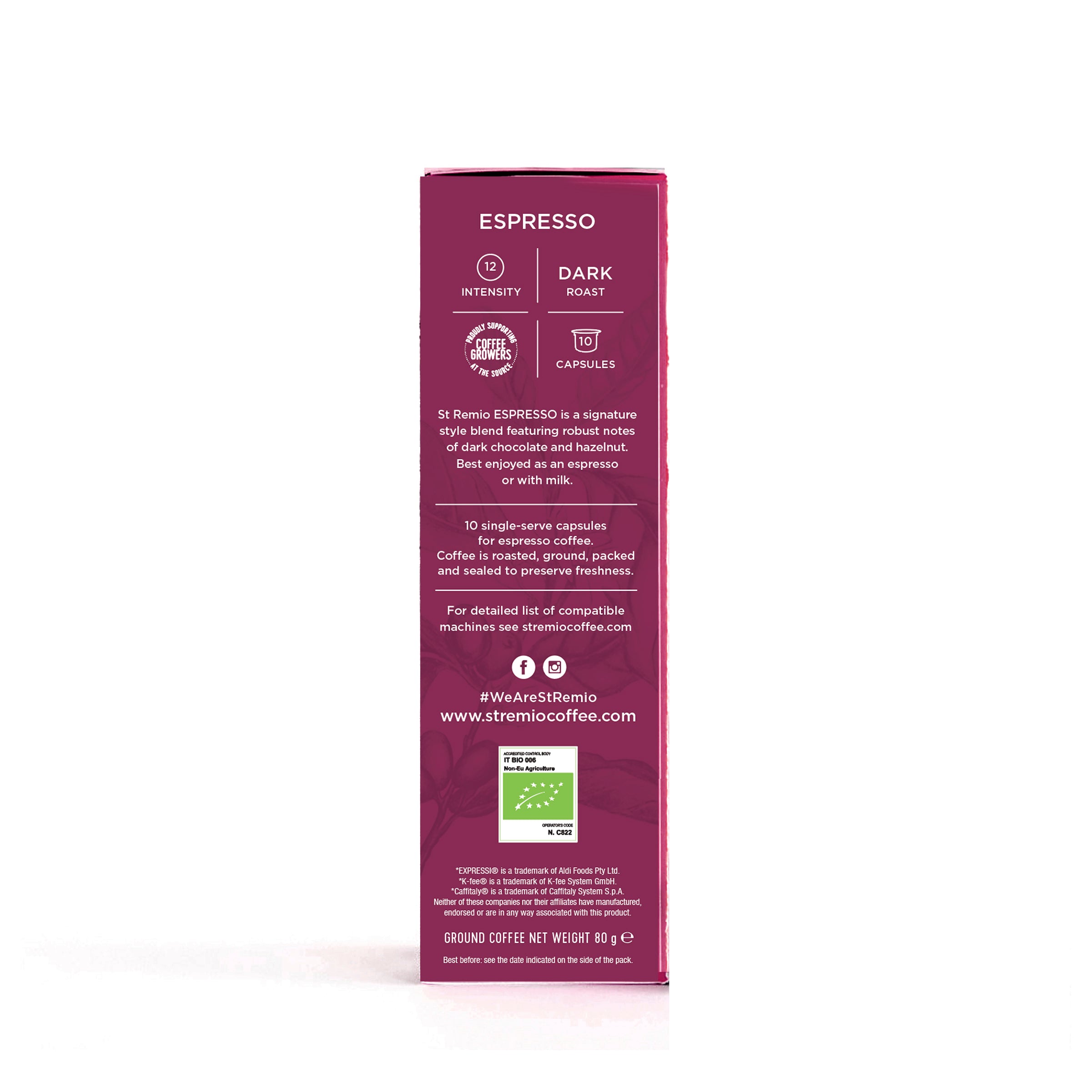ESPRESSO - Organic Expressi®* / Caffitaly®* Compatible Capsules