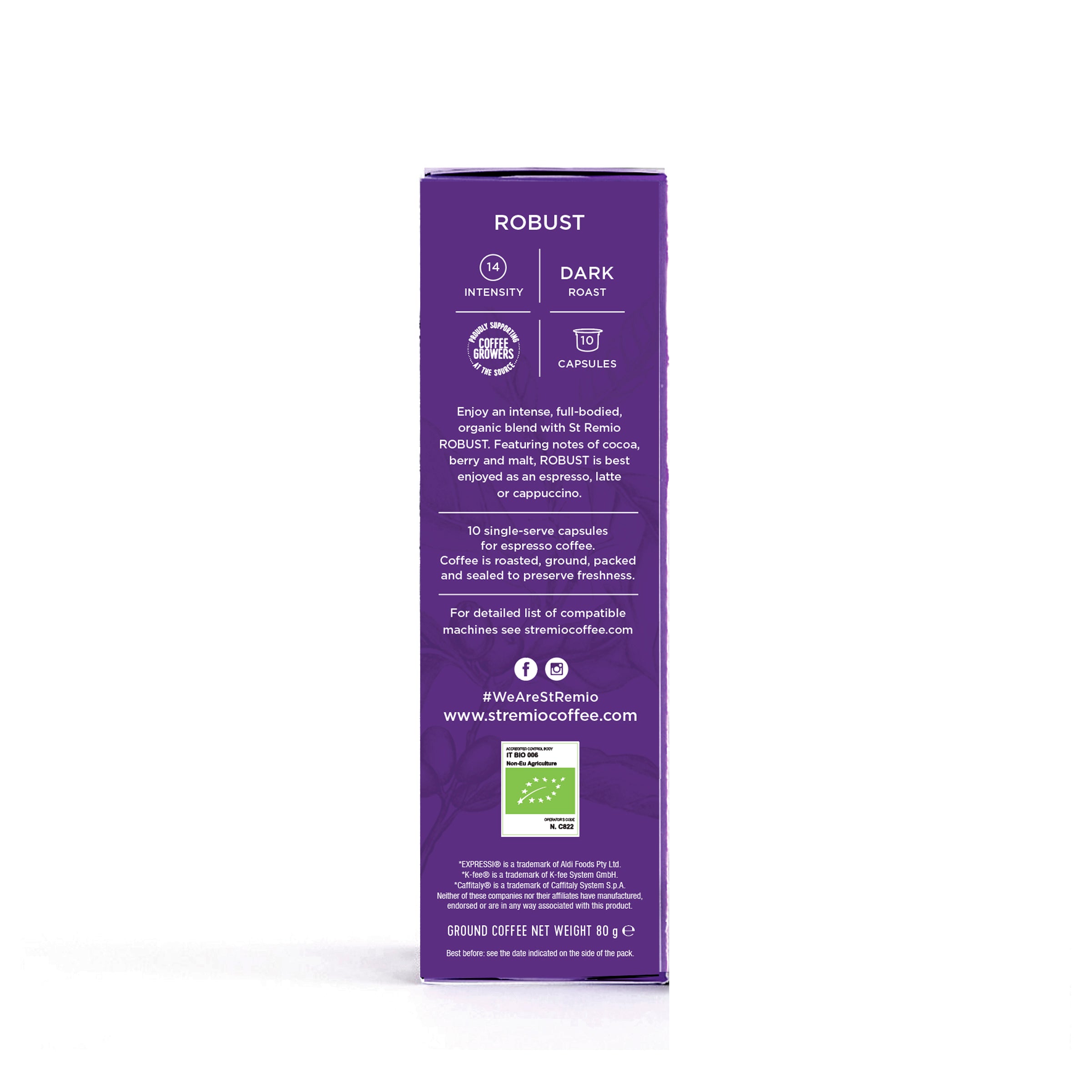 ROBUST - Organic Expressi®* / Caffitaly®* Compatible Capsules